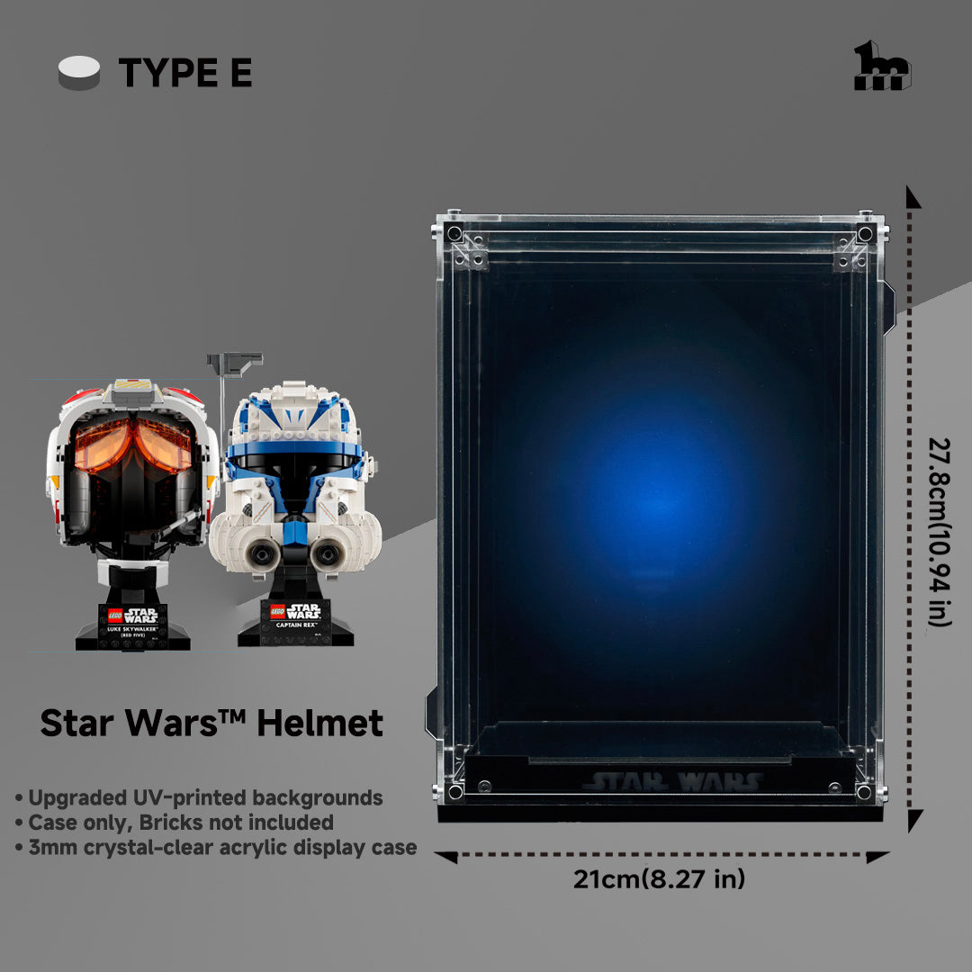 Lego helmet display case