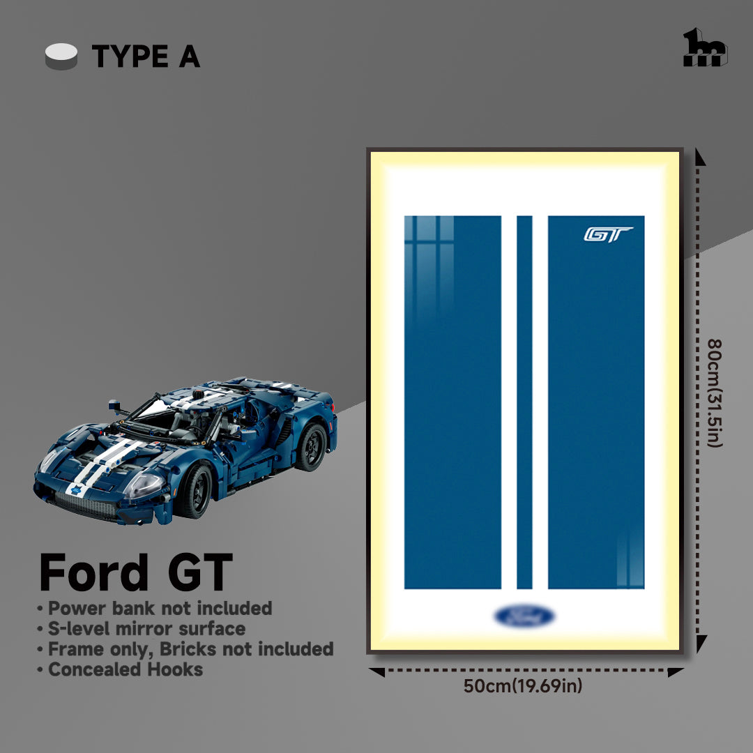 Lego Ford GT car frame for wall