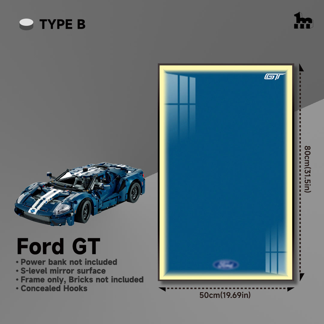 Lego Ford GT car frame for wall