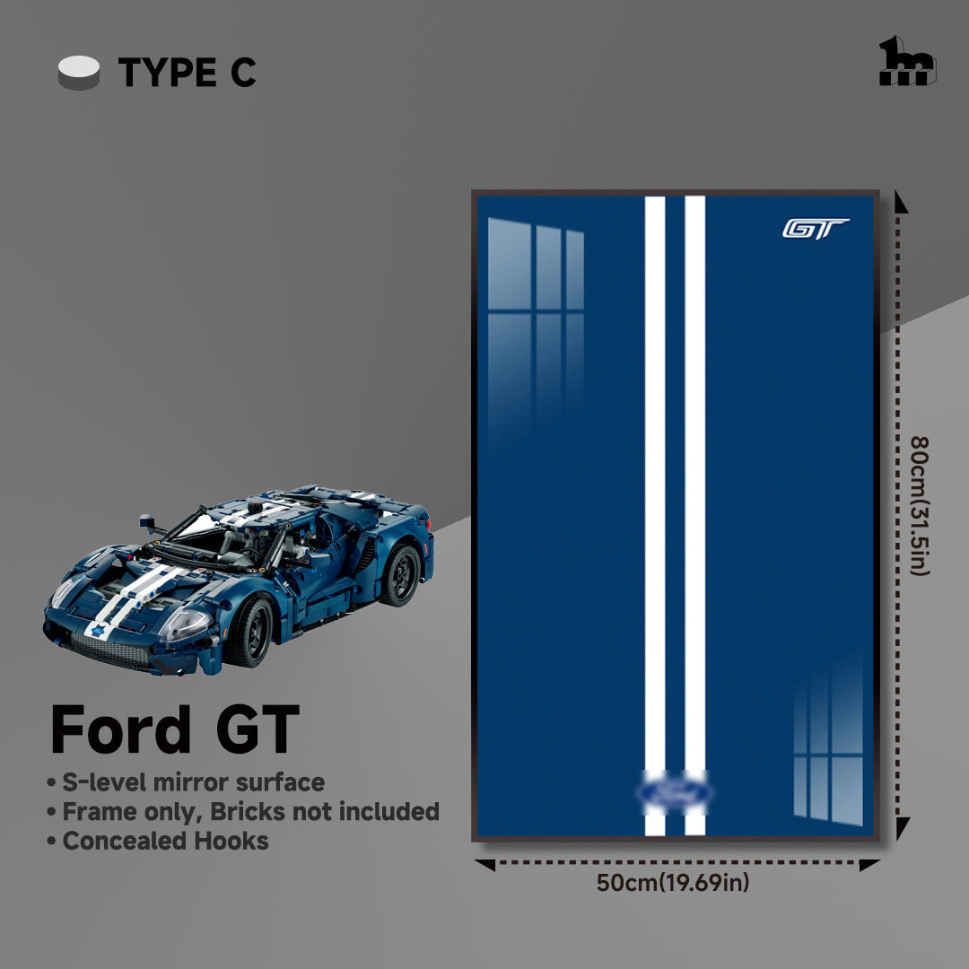 Lego Ford GT car frame for wall