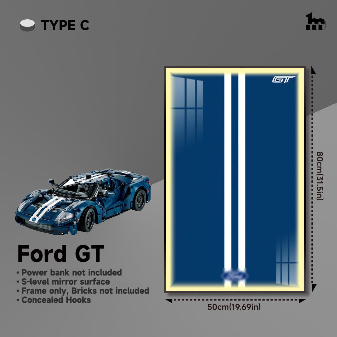 Lego Ford GT car frame for wall