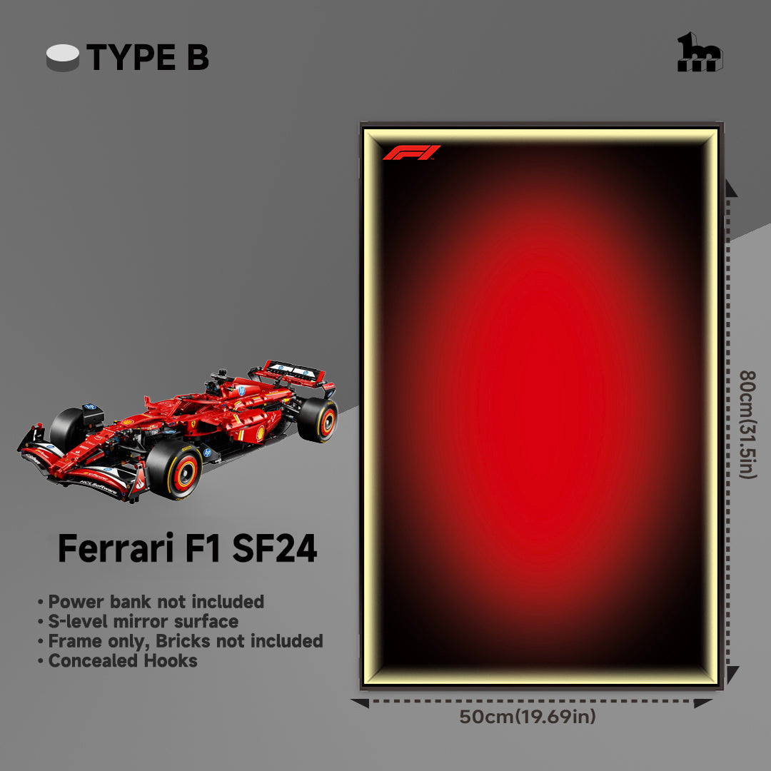 Wall Display Frame For LEGO® Technic™ F1 Series.