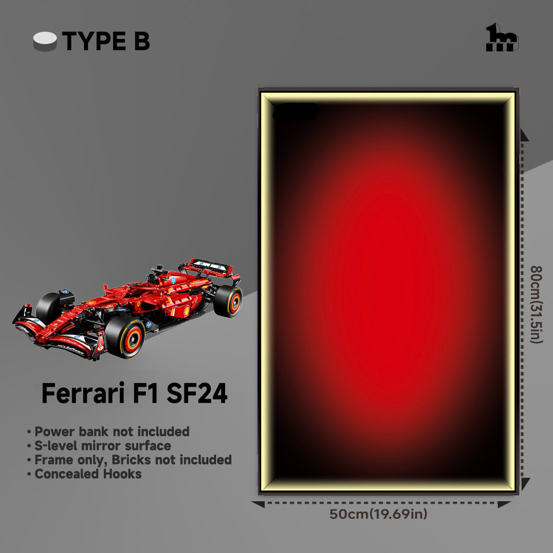 Car Display Frame For LEGO® TECHNIC™ Ferrari F1 SF24 42207.