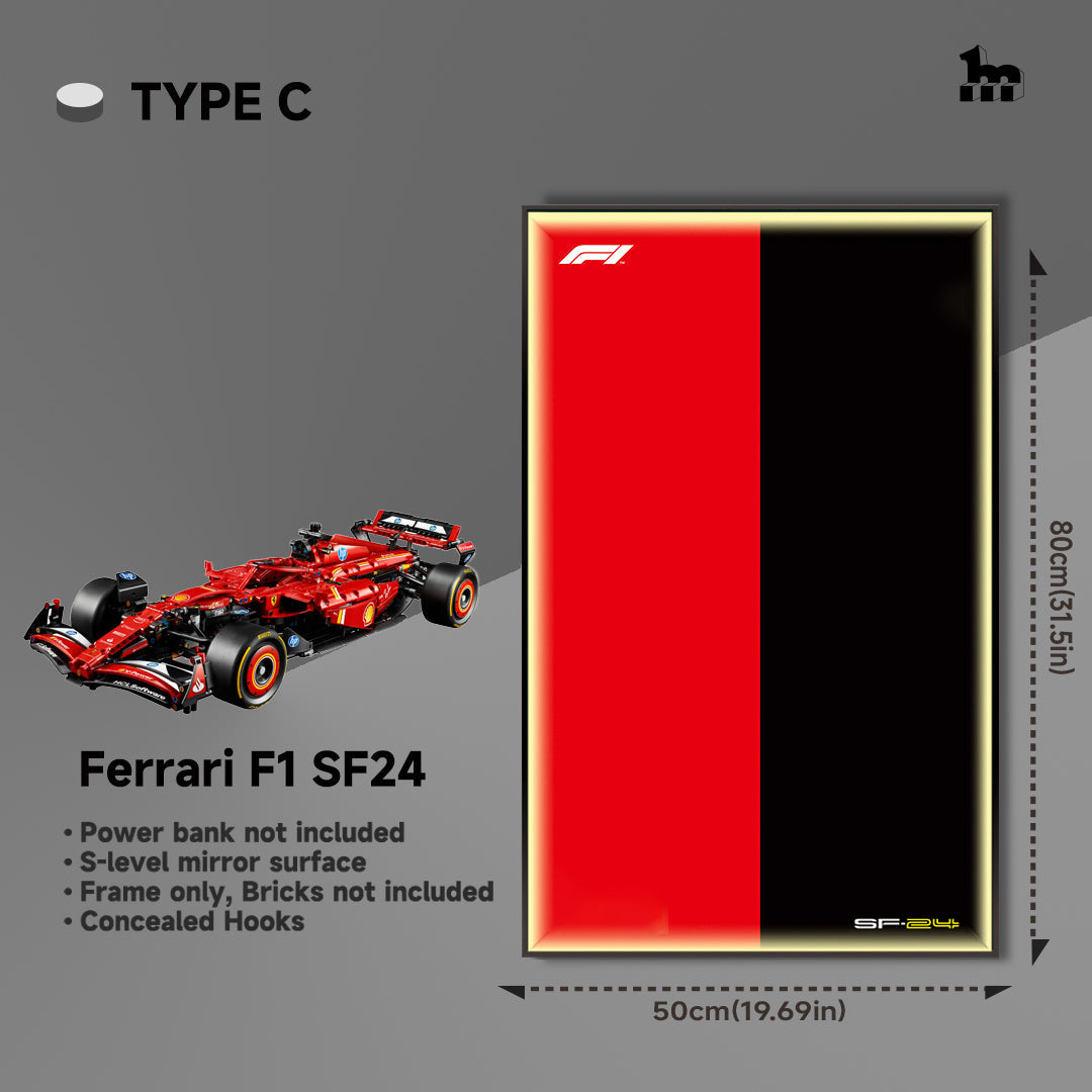 Wall Display Frame For LEGO® Technic™ F1 Series.