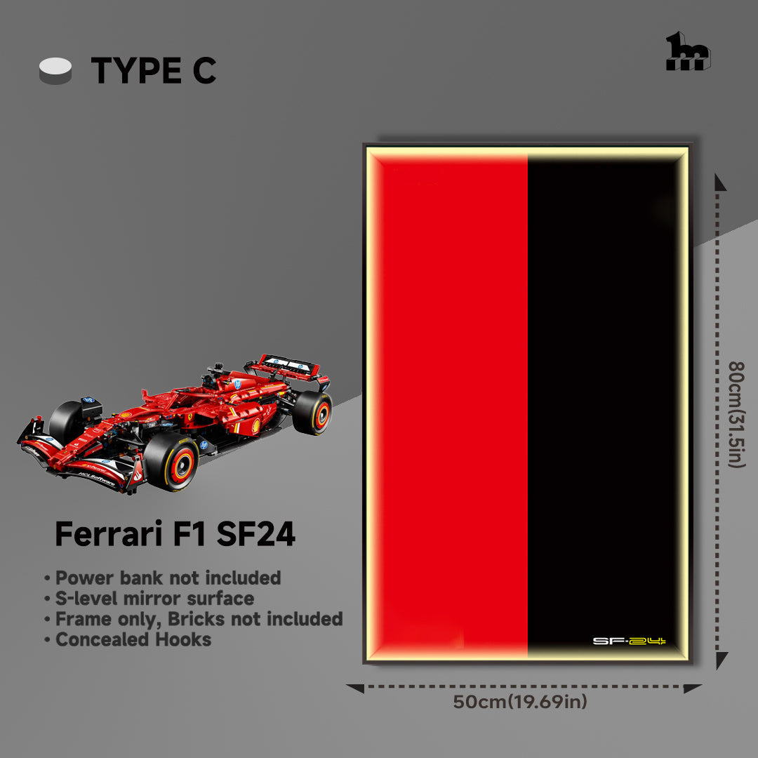 Car Display Frame For LEGO® TECHNIC™ Ferrari F1 SF24 42207.