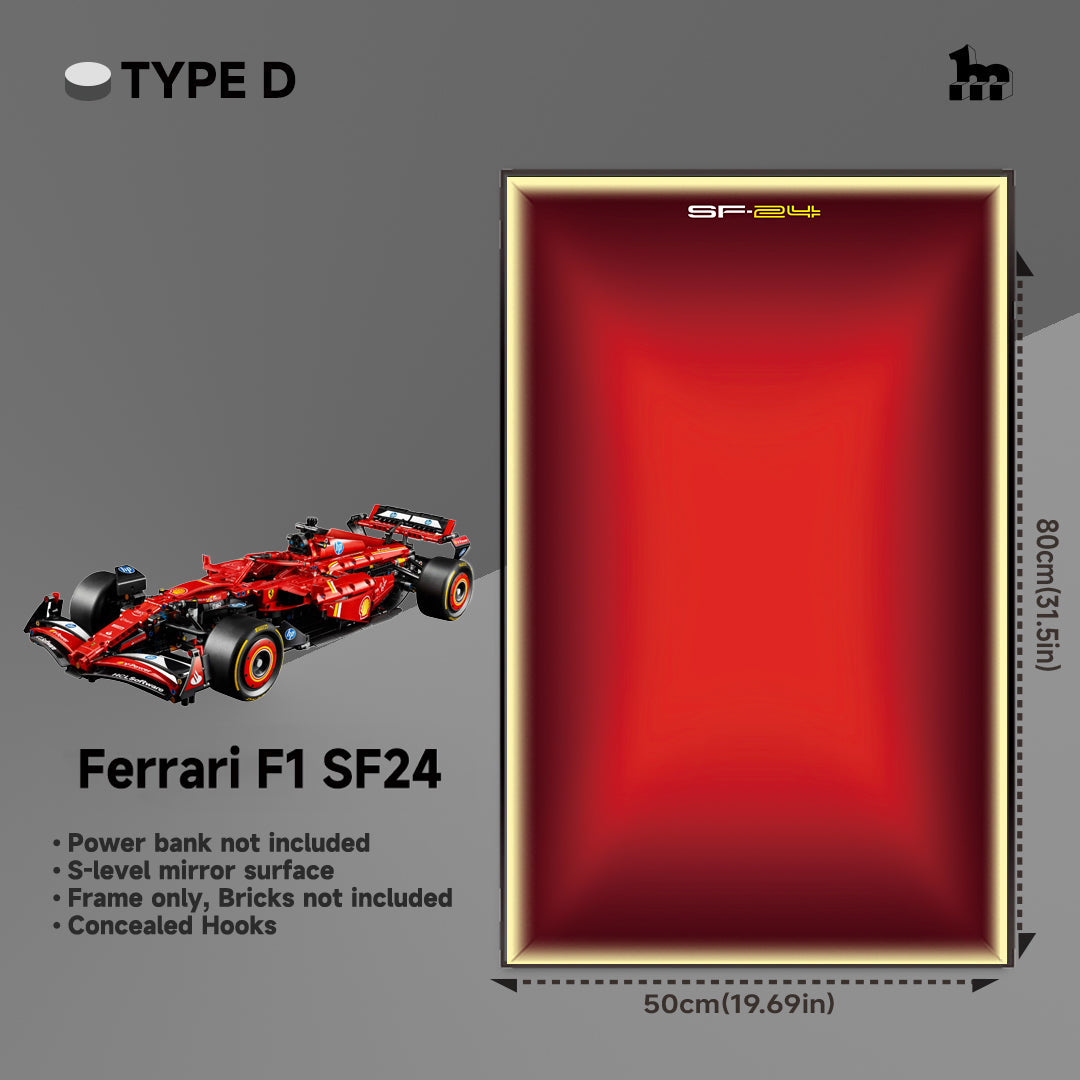 Wall Display Frame For LEGO® Technic™ F1 Series.