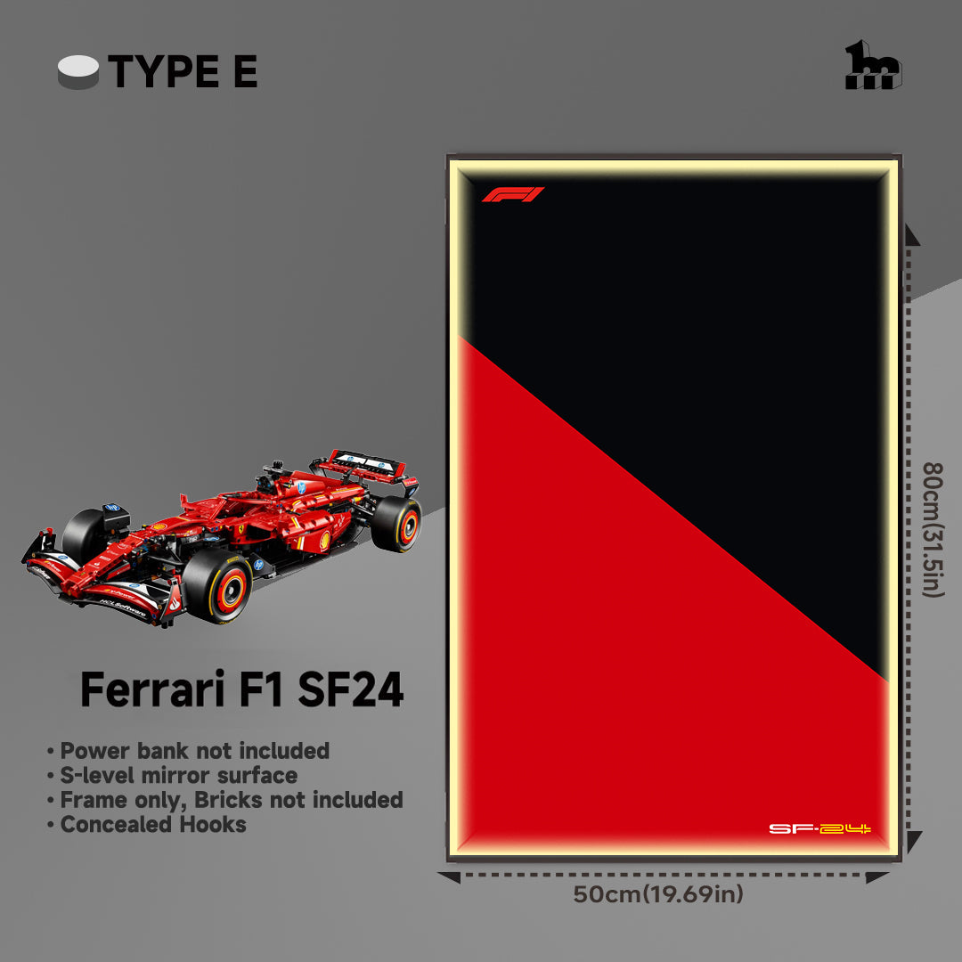 Wall Display Frame For LEGO® Technic™ F1 Series.