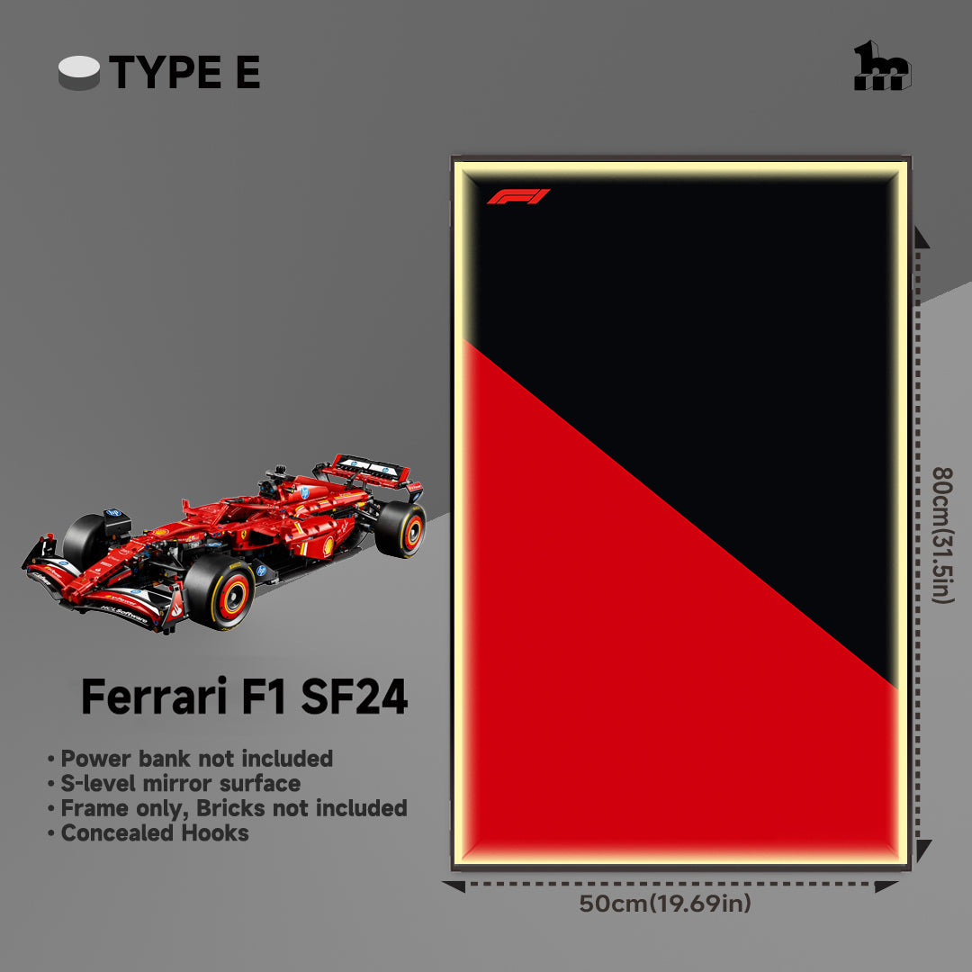 Wall Display Frame For LEGO® Technic™ F1 Series.