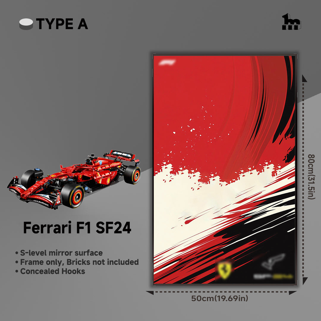 Car Display Frame For LEGO® TECHNIC™ Ferrari F1 SF24 42207