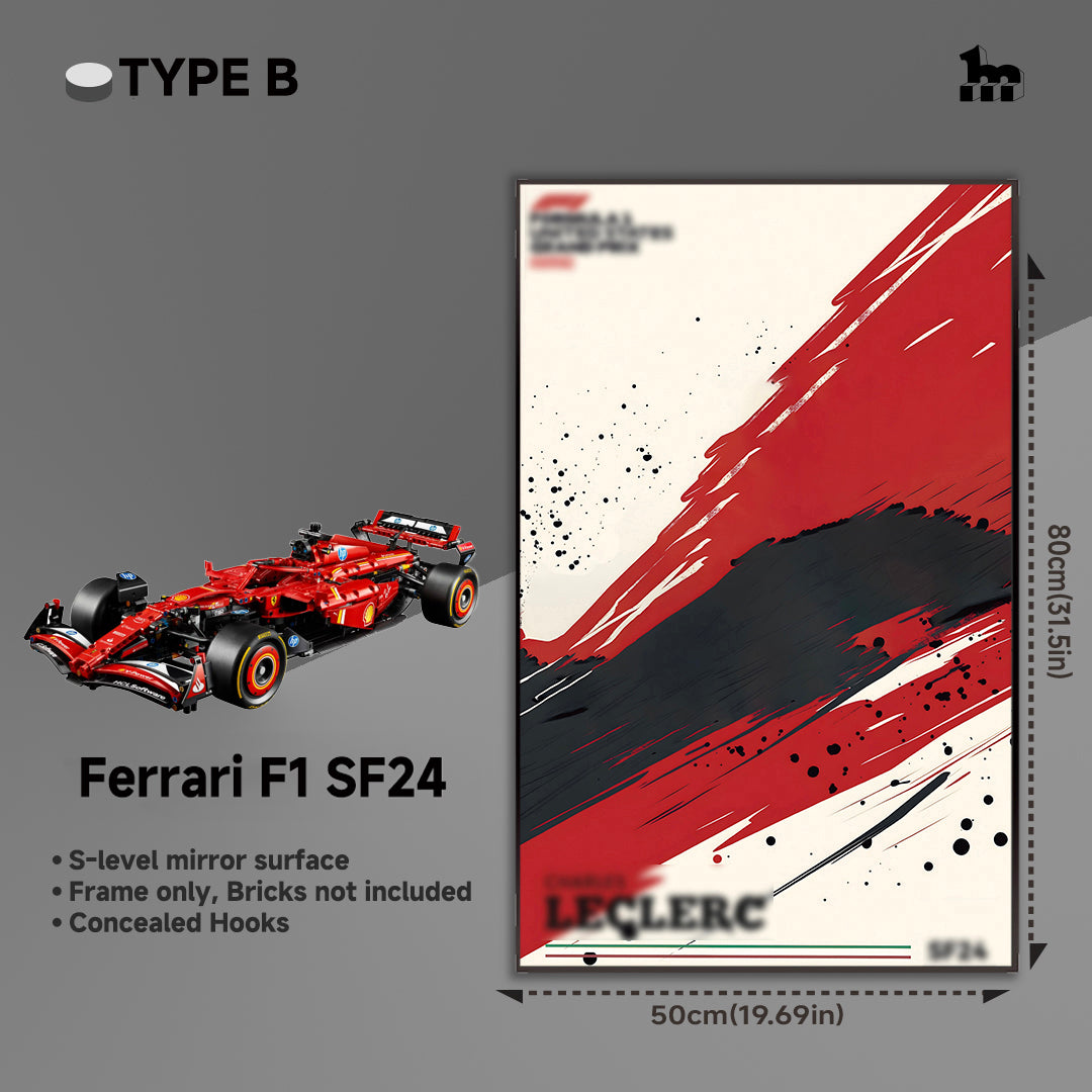 Car Display Frame For LEGO® TECHNIC™ Ferrari F1 SF24 42207