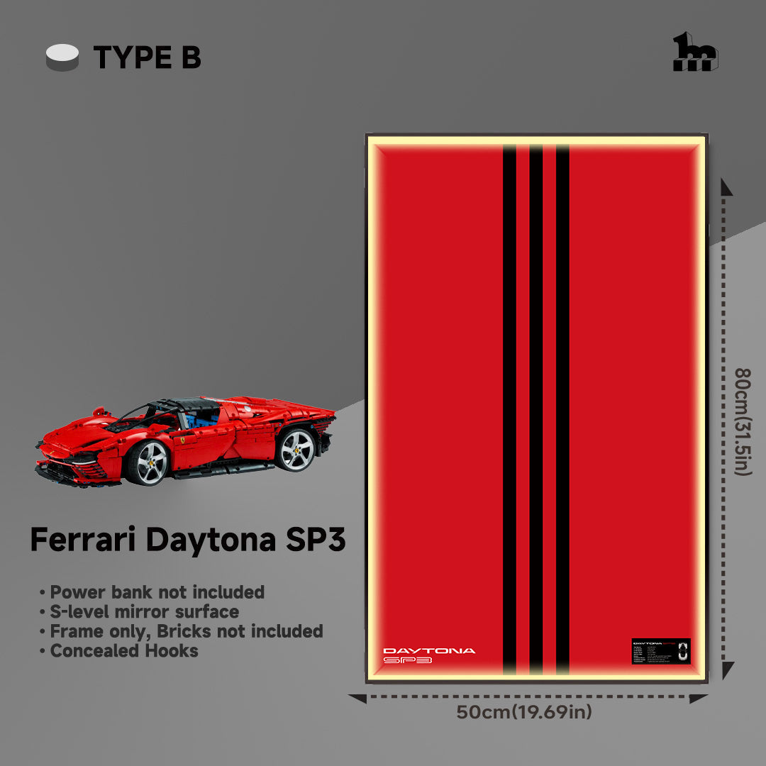 LEGO® Ferrari Daytona SP3 display frame