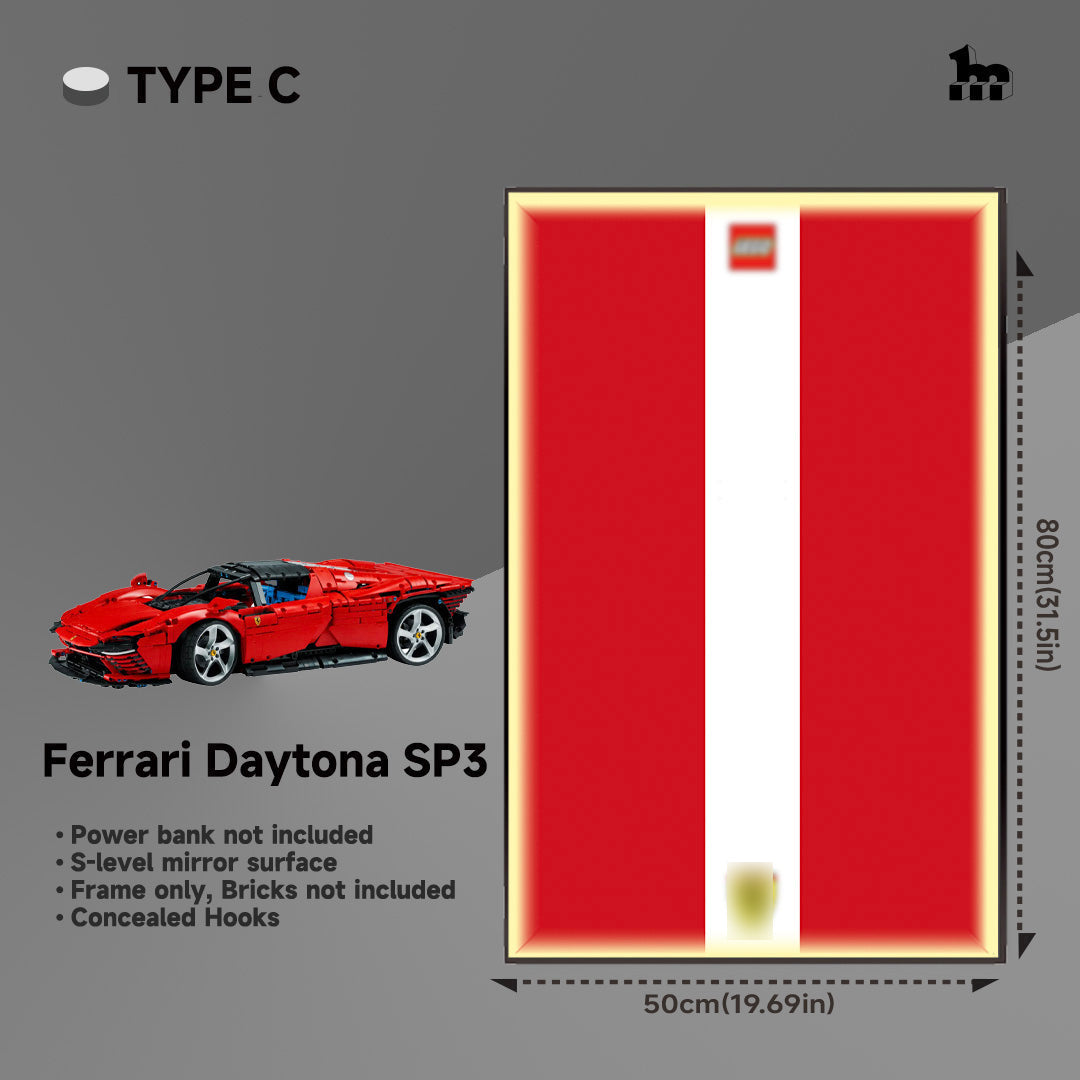 Car Display Frame for LEGO® Ferrari Daytona SP3