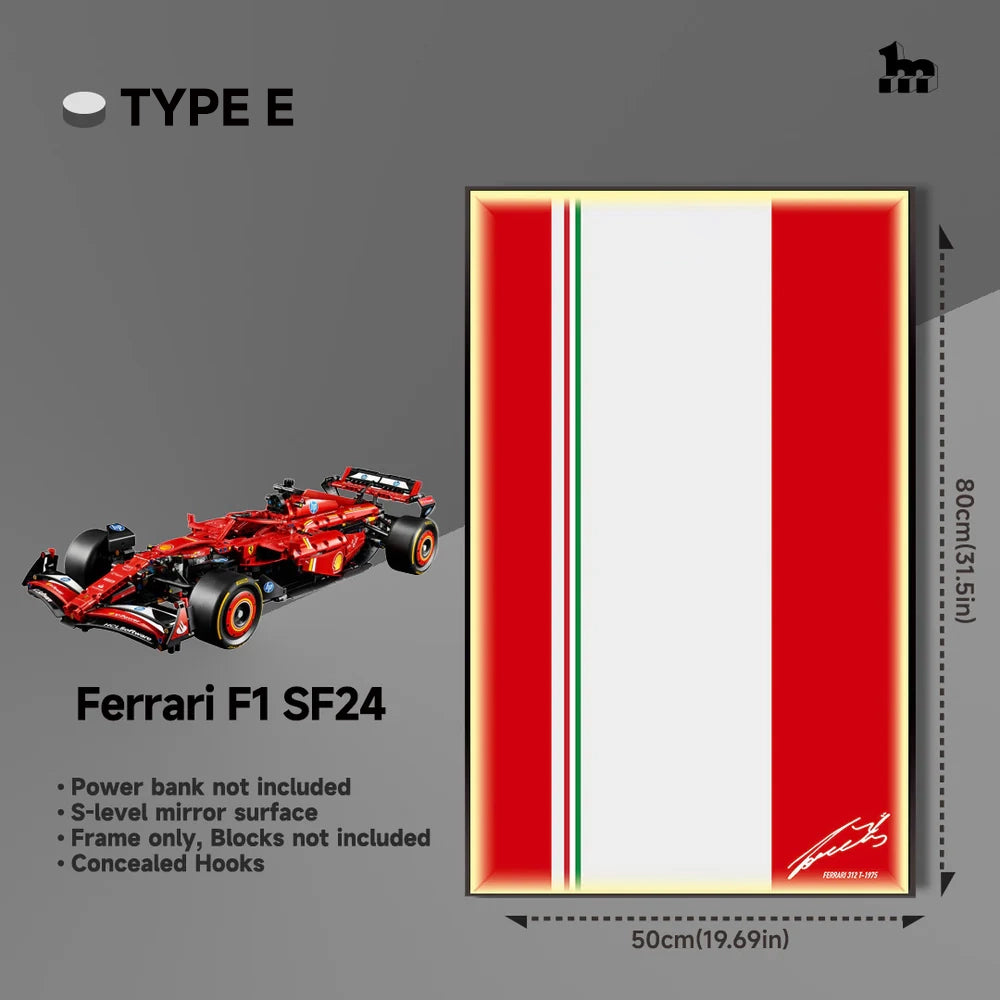 Wall Display Frame For LEGO® Technic™ F1 Series.