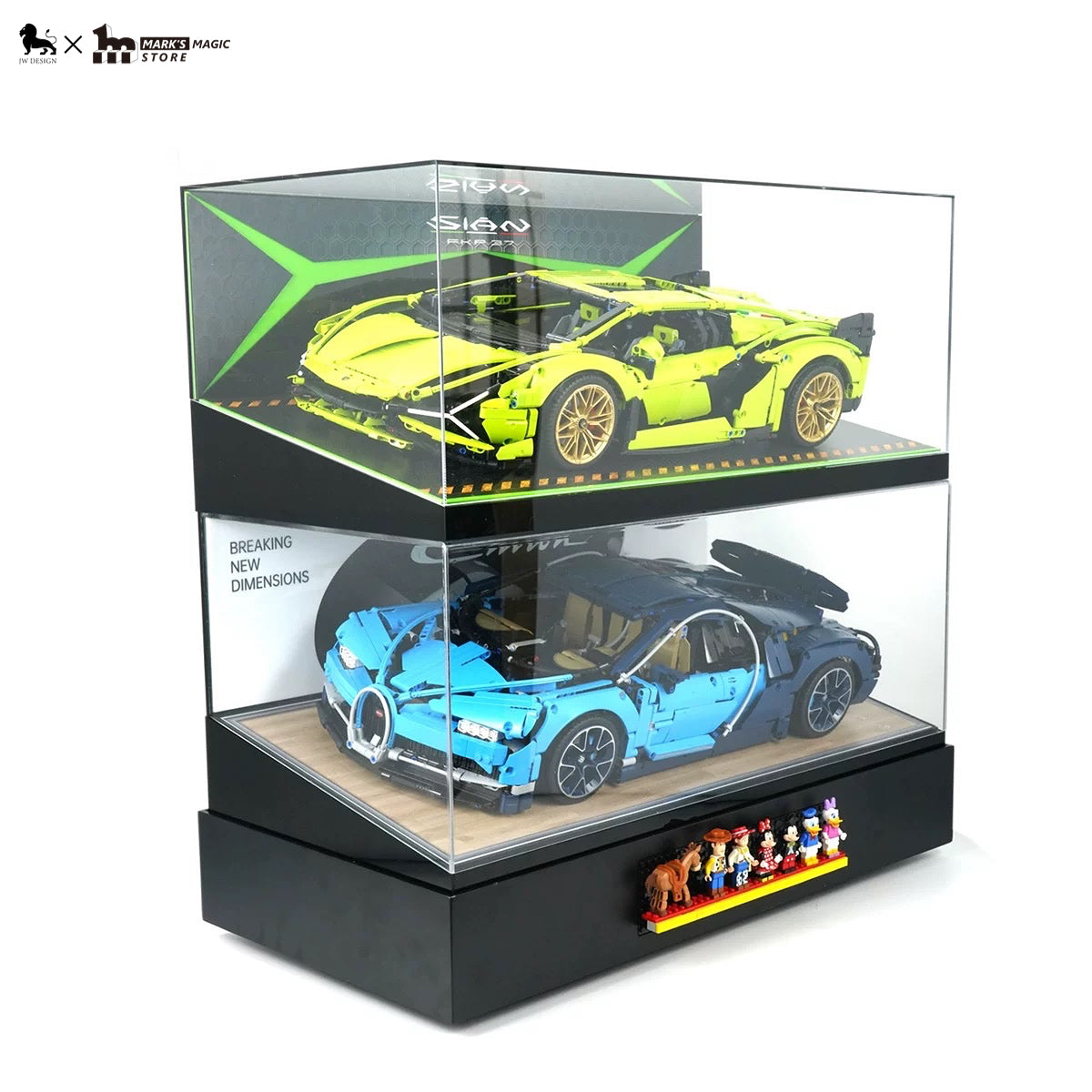 【Designer Edition】LEGO® Technic 1:8 Scale Supercar Acrylic Display Cabinet