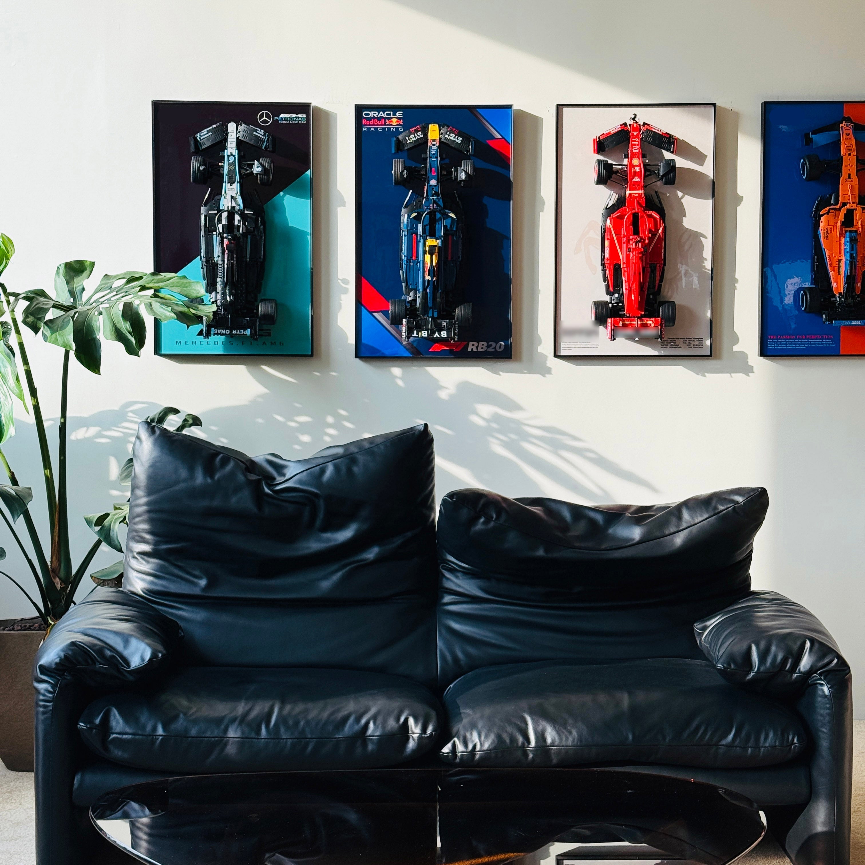 Wall Display Frame For LEGO® Technic™ F1 Series.
