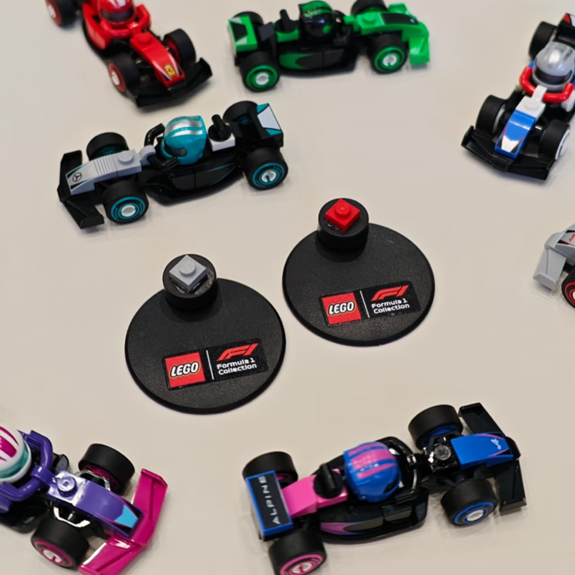 Drifting car dashboard for LEGO® F1 collectible minifigure cars (Free stickers with every purchase!)
