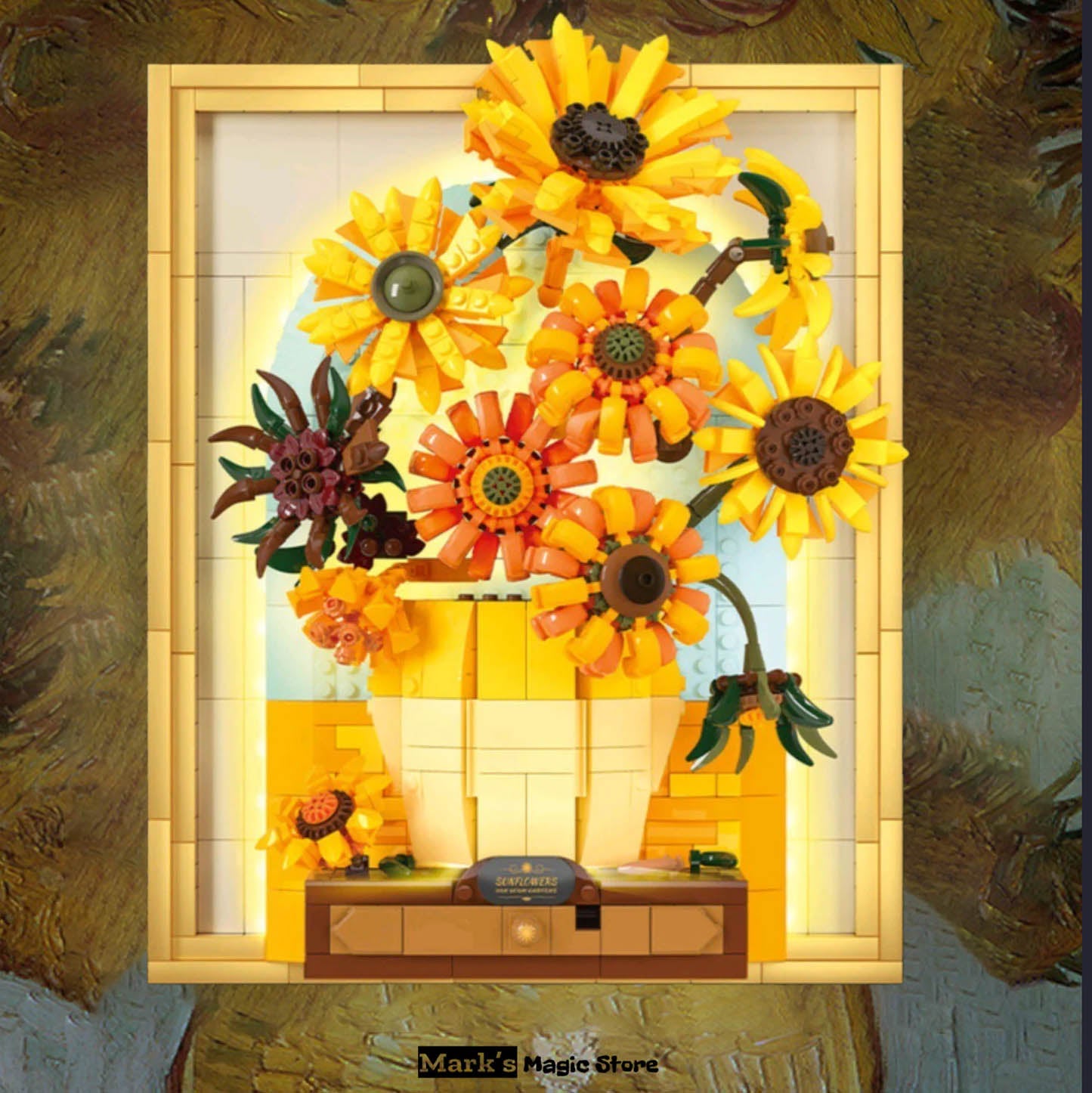 WEKKI™ The Sunflower Building Blocks(Free Exquisite Lighting Parts)