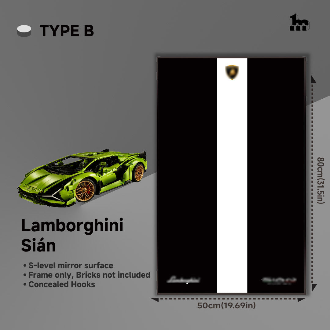 Wall Display Frame For LEGO® Technic™ Supercar.