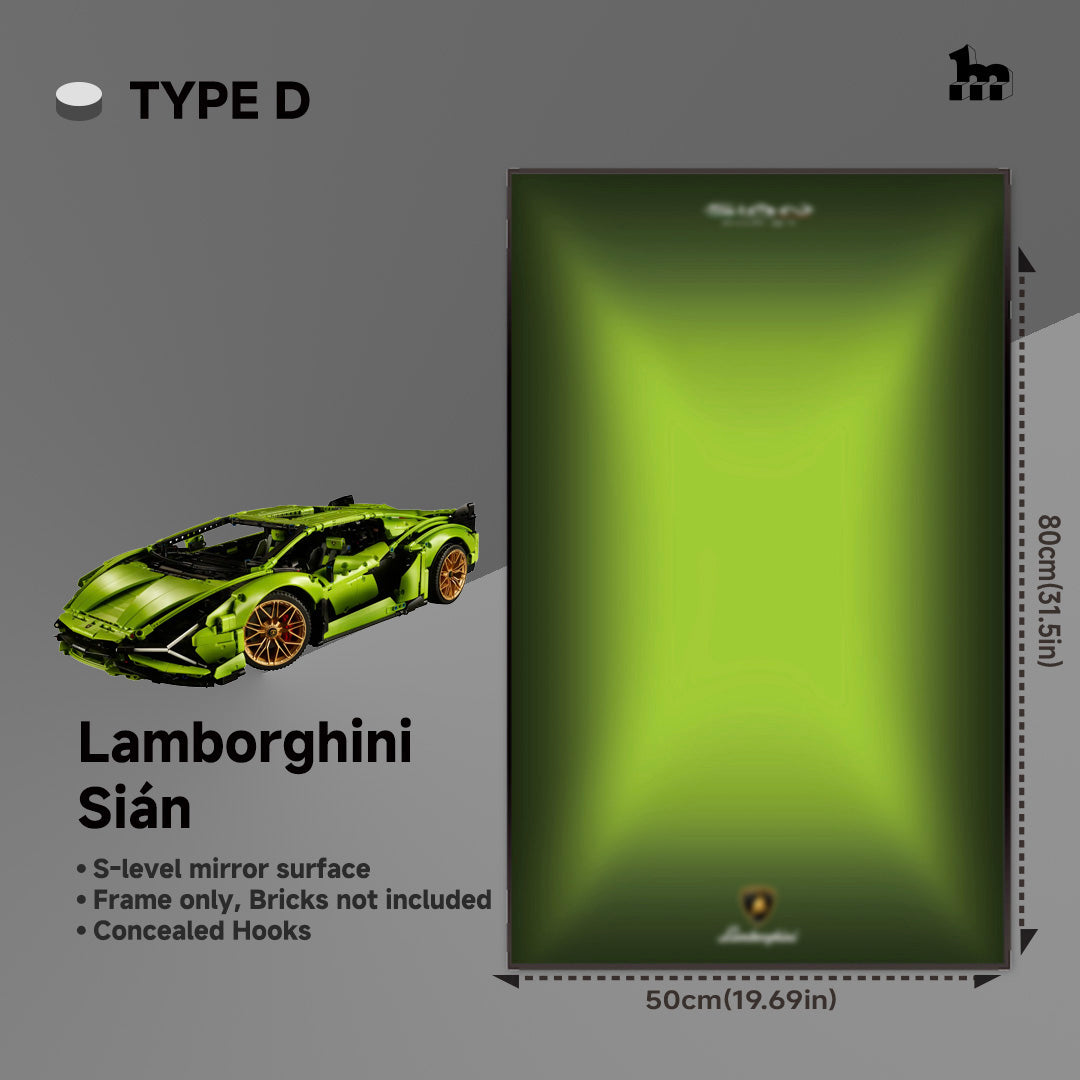 Wall Display Frame For LEGO® Technic™ Supercar.