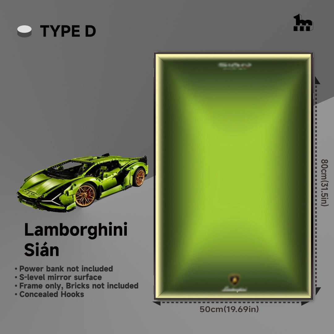 Wall Display Frame For LEGO® Technic™ Supercar.