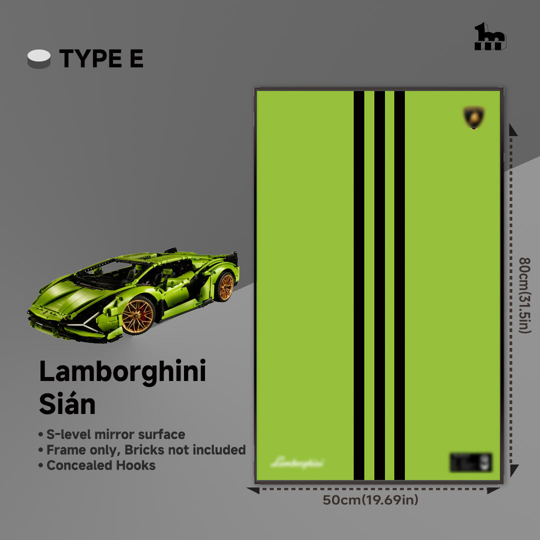 Wall Display Frame For LEGO® Technic™ Supercar.