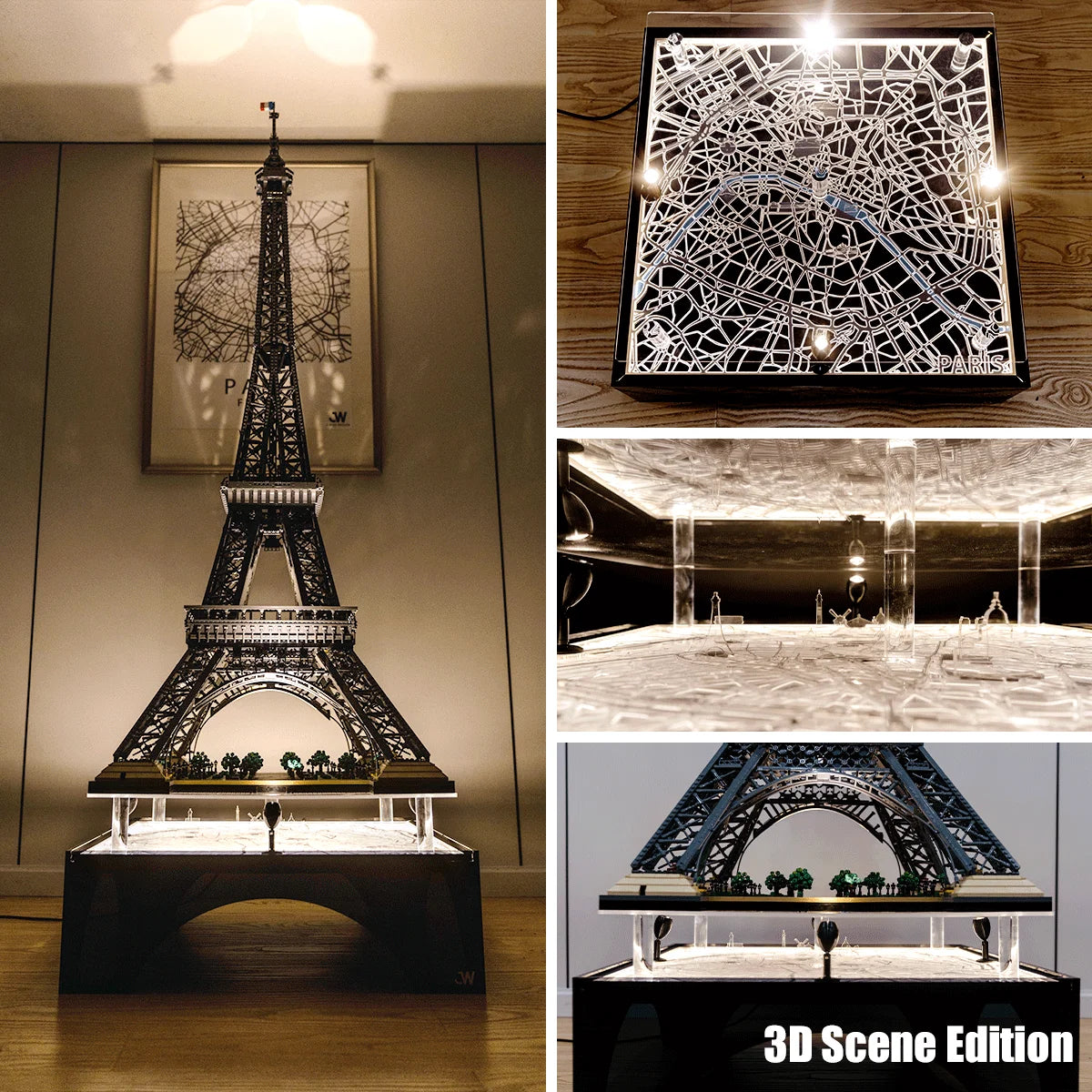 【Designer Edition】LEGO® ICONS Eiffel Tower 10307 Floating Lighted Display Base