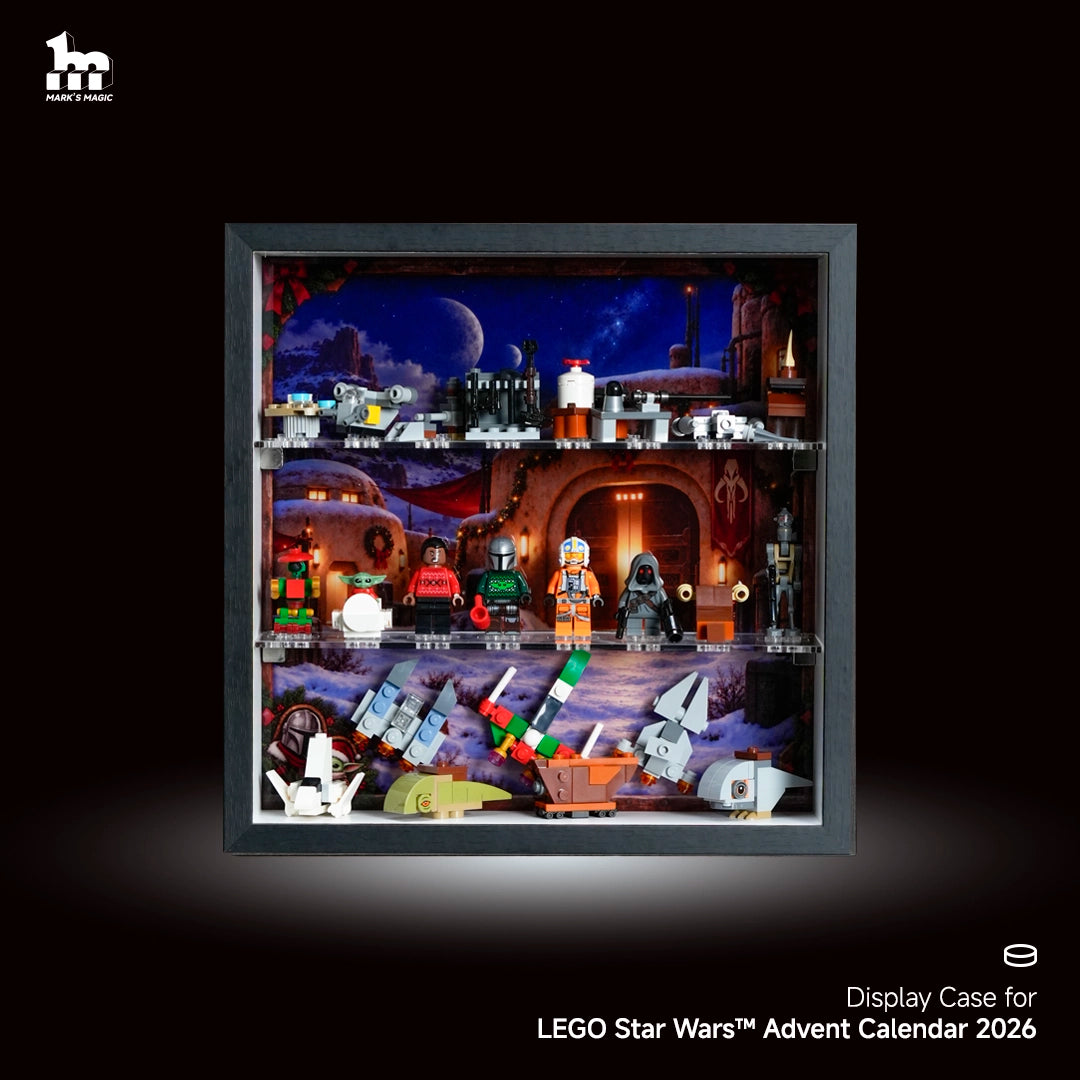 Display case for LEGO® 75456 Star Wars™ Advent Calendar 2026