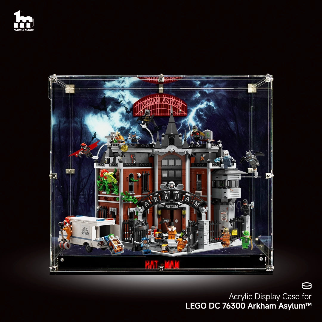 【PREMIUM】Acrylic Display case For LEGO® DC 76300 Arkham Asylum™