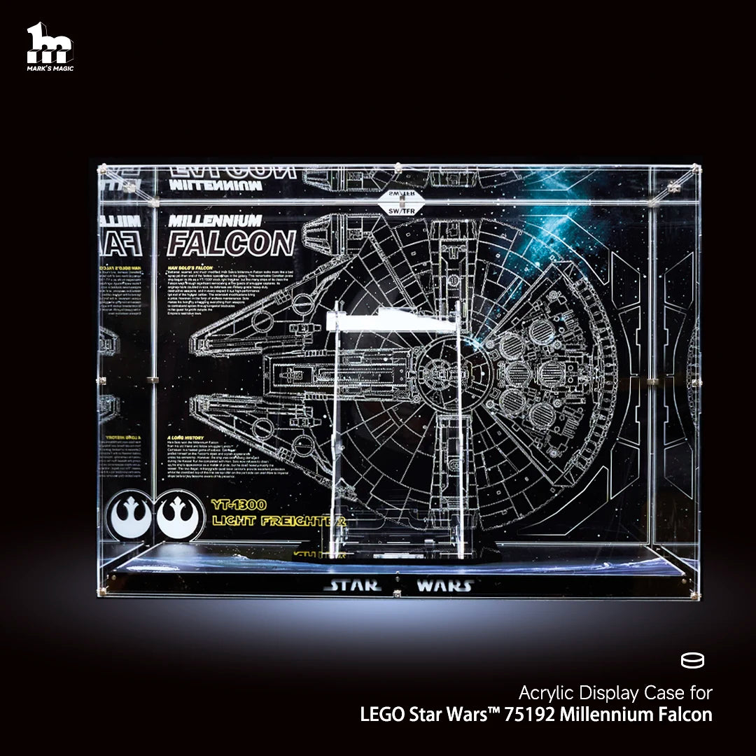 【Premium】 Display Case For LEGO Star Wars™ 75192 Millennium Falcon