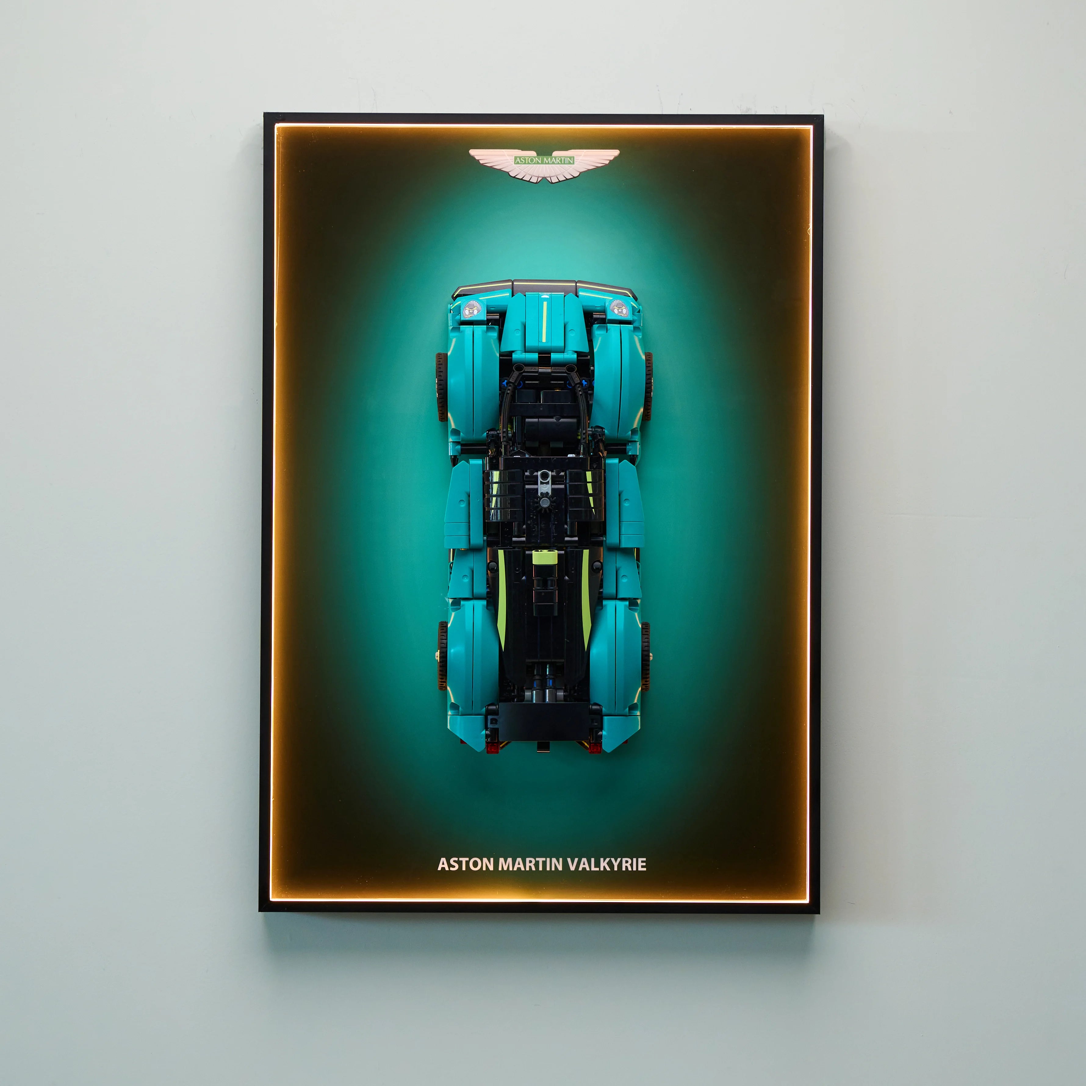 Wall Display frame for LEGO®  Technic™ 42208 Aston Martin Valkyrie Mid-Size Car