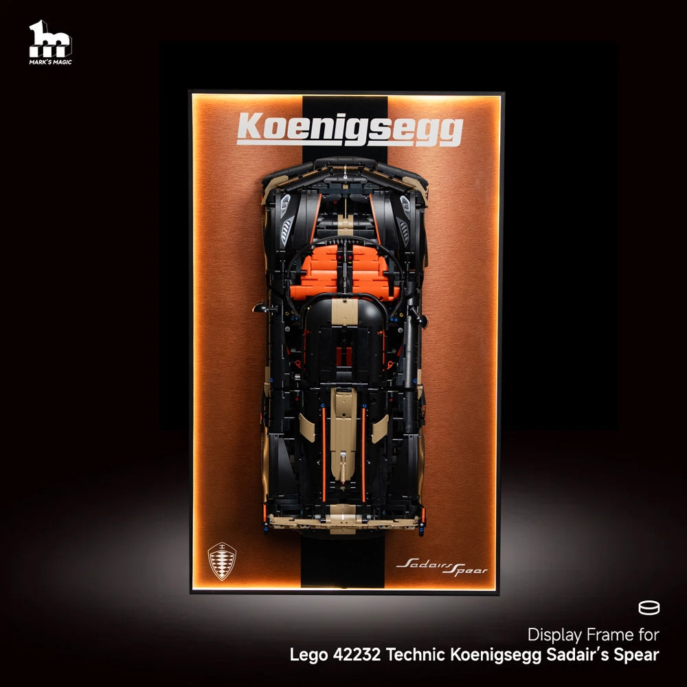 Wall Display Frame For Lego 42232 Technic Koenigsegg Sadair’s Spear