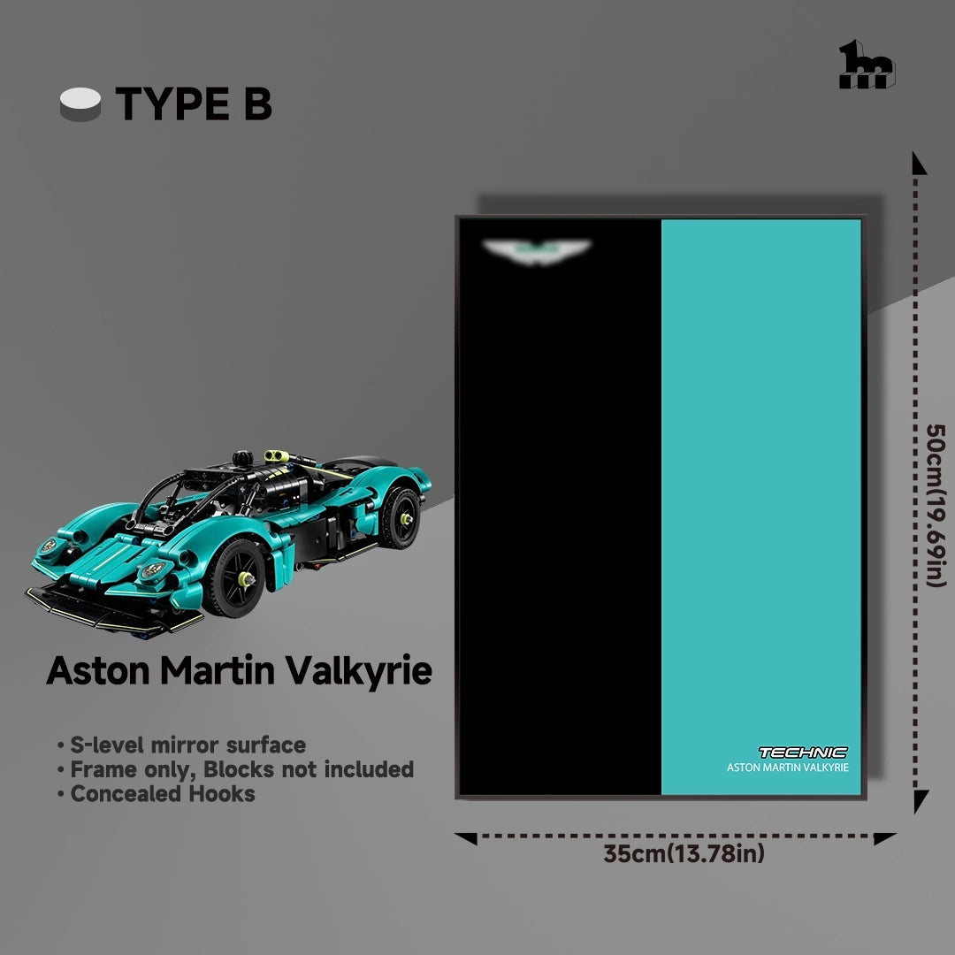 Wall Display frame for LEGO®  mid-size Technic™ car