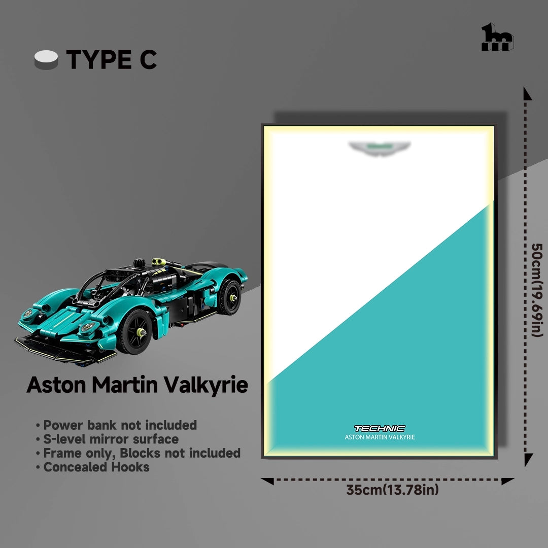 Wall Display frame for LEGO® mid-size Technic™ car