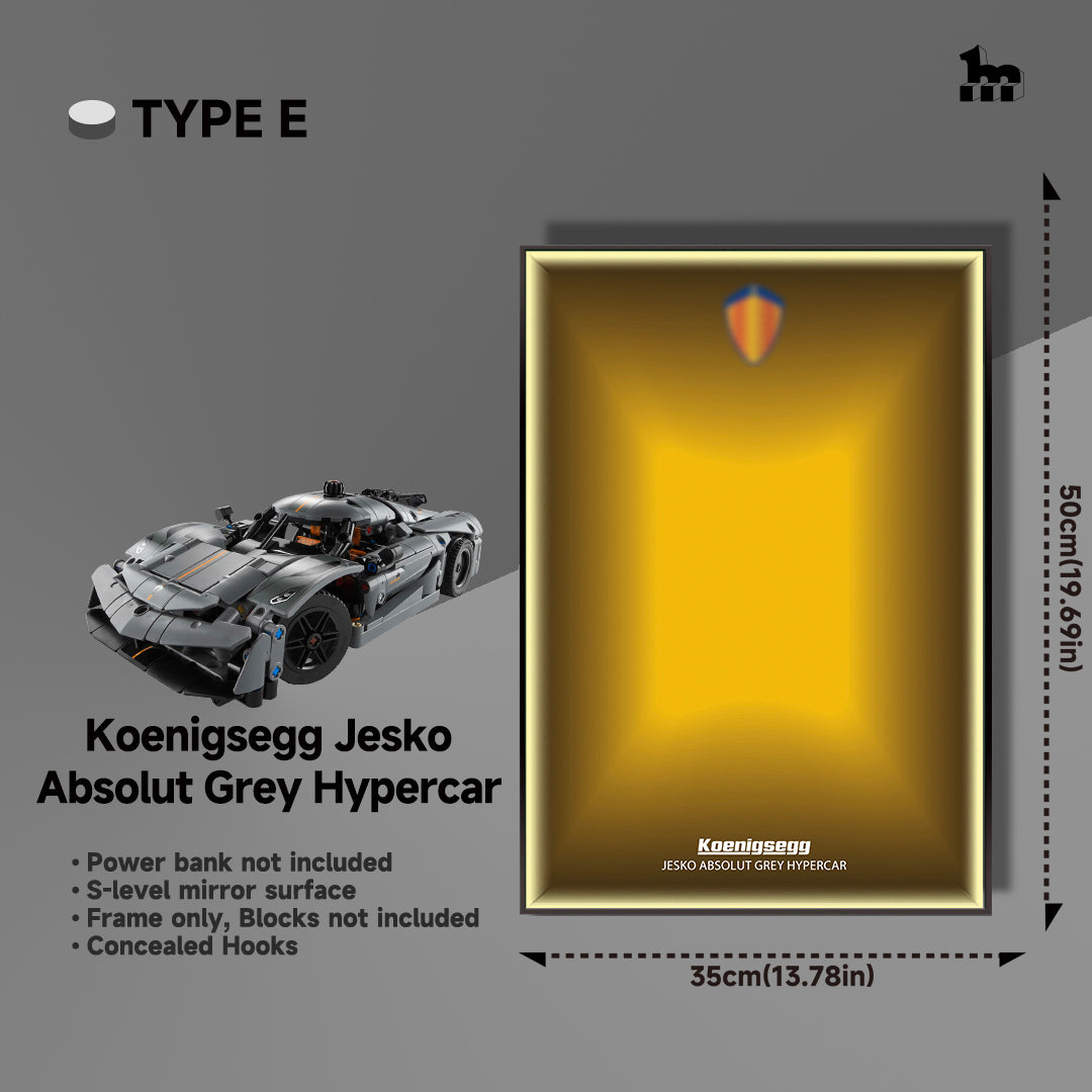 Wall Display frame for LEGO® mid-size Technic™ car
