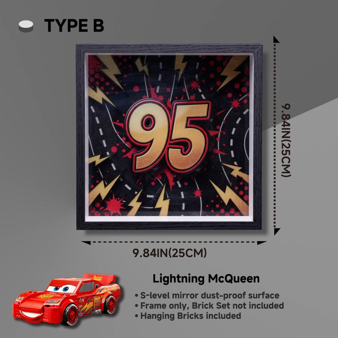 Display case for LEGO® 77255 Lightning McQueen