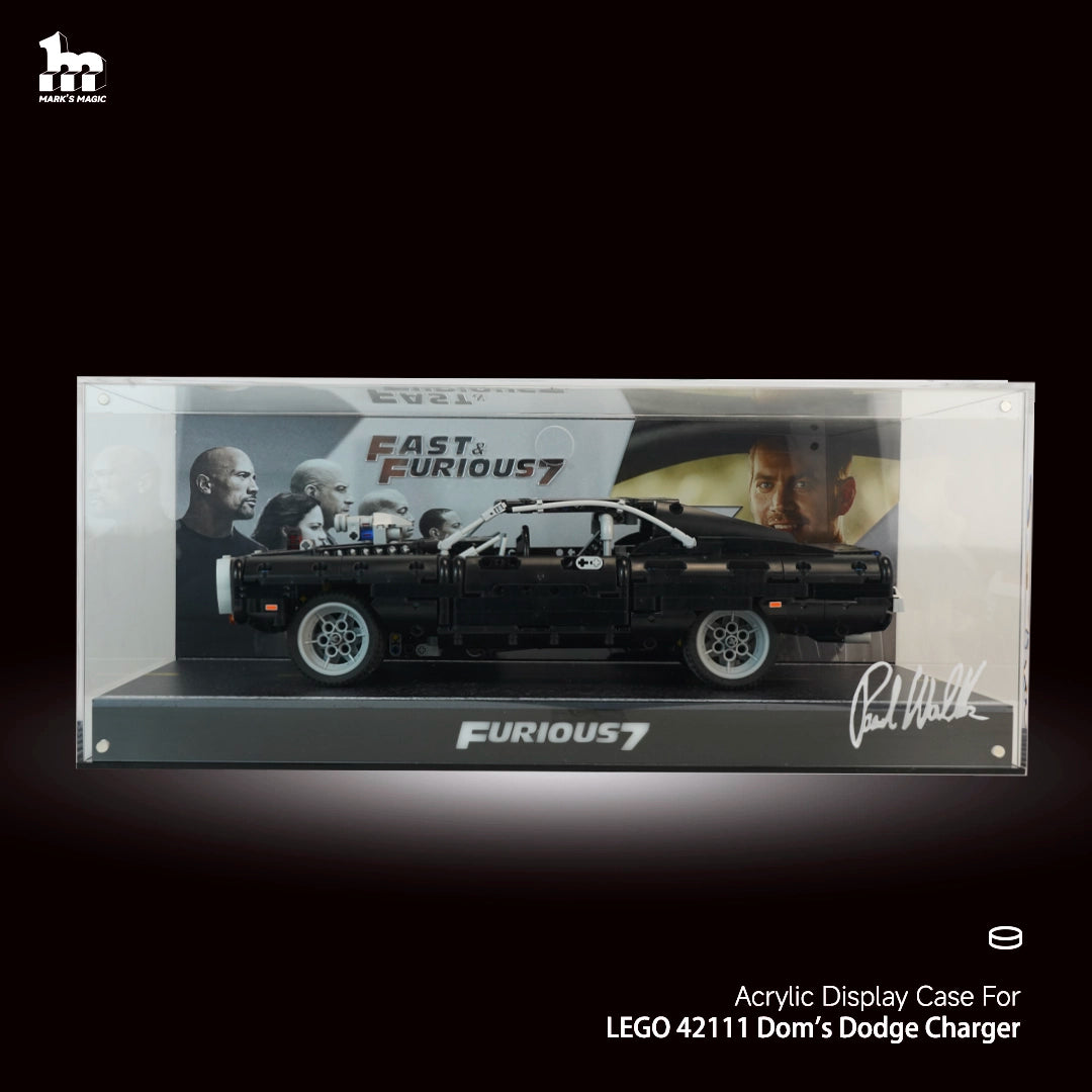 【Designer Edition】LEGO® Technic™ 42111 Dom's Dodge Charger Acrylic Display Case