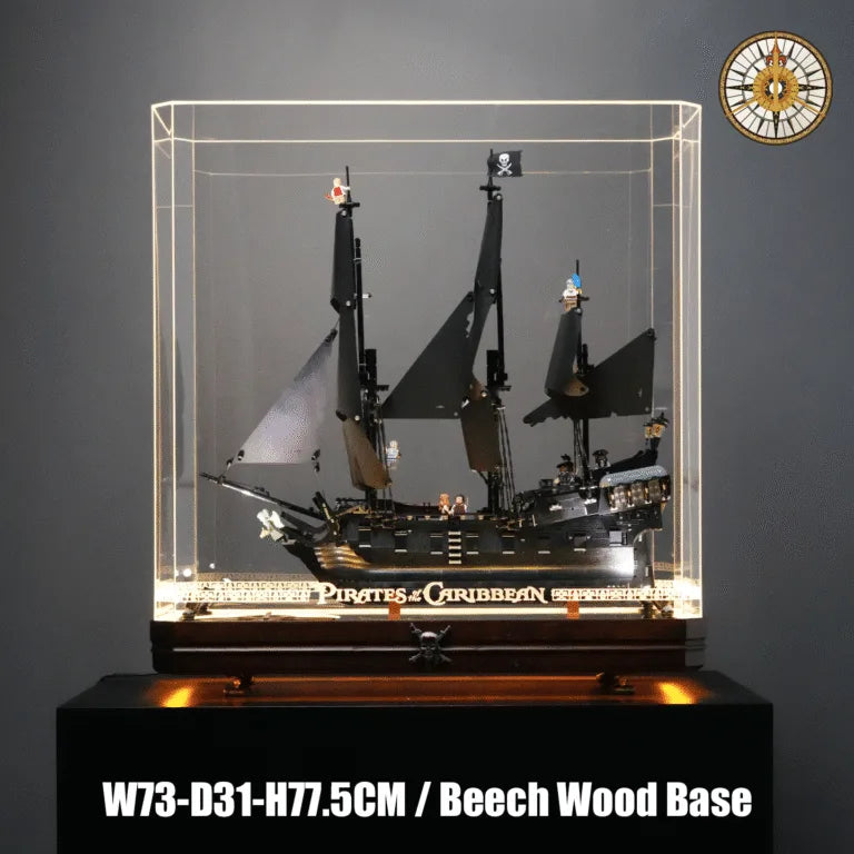 【Designer Edition】LED Display Case For LEGO 10365 Captain Jack Sparrow's Pirate Ship