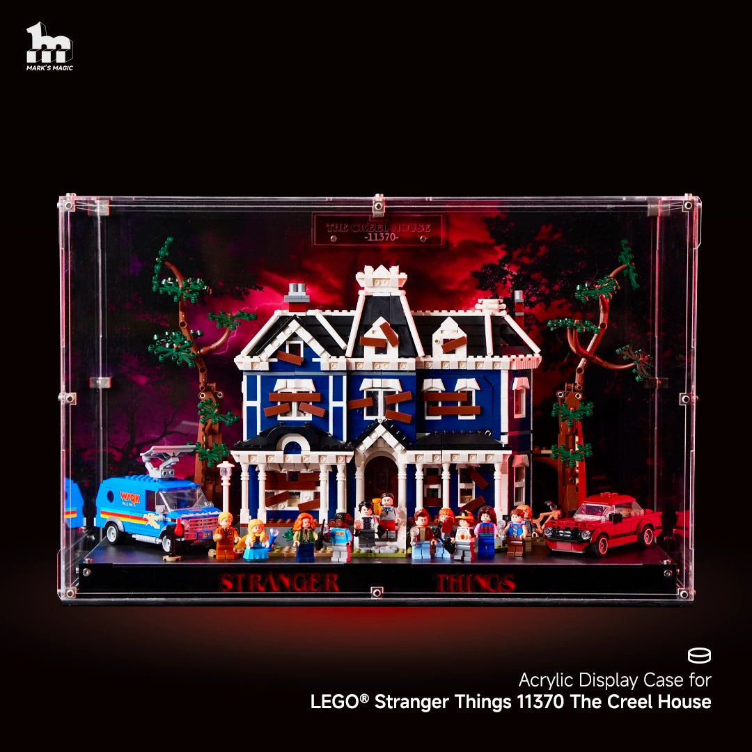 【PREMIUM】Acrylic Display case For LEGO® Stranger Things 11370 The Creel House Super Ultra-high Translucent Acrylic
