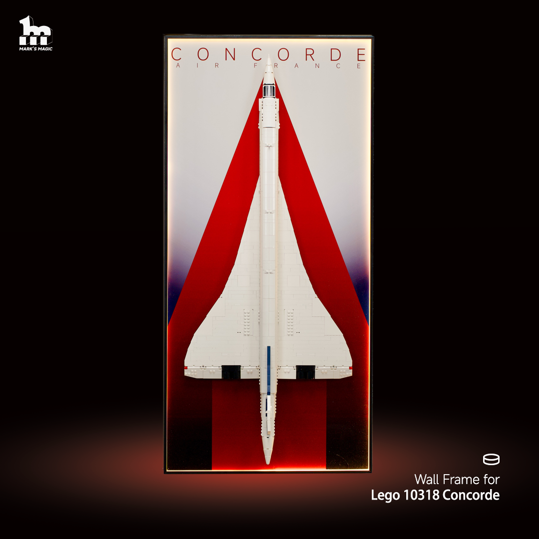 Lego wall mount for Concorde