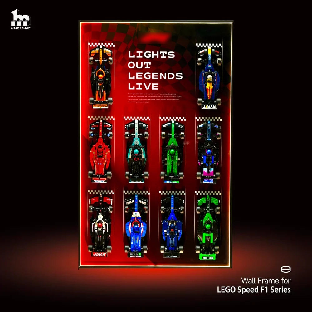 Car Display Frame for LEGO® Speed Champions f1 Series