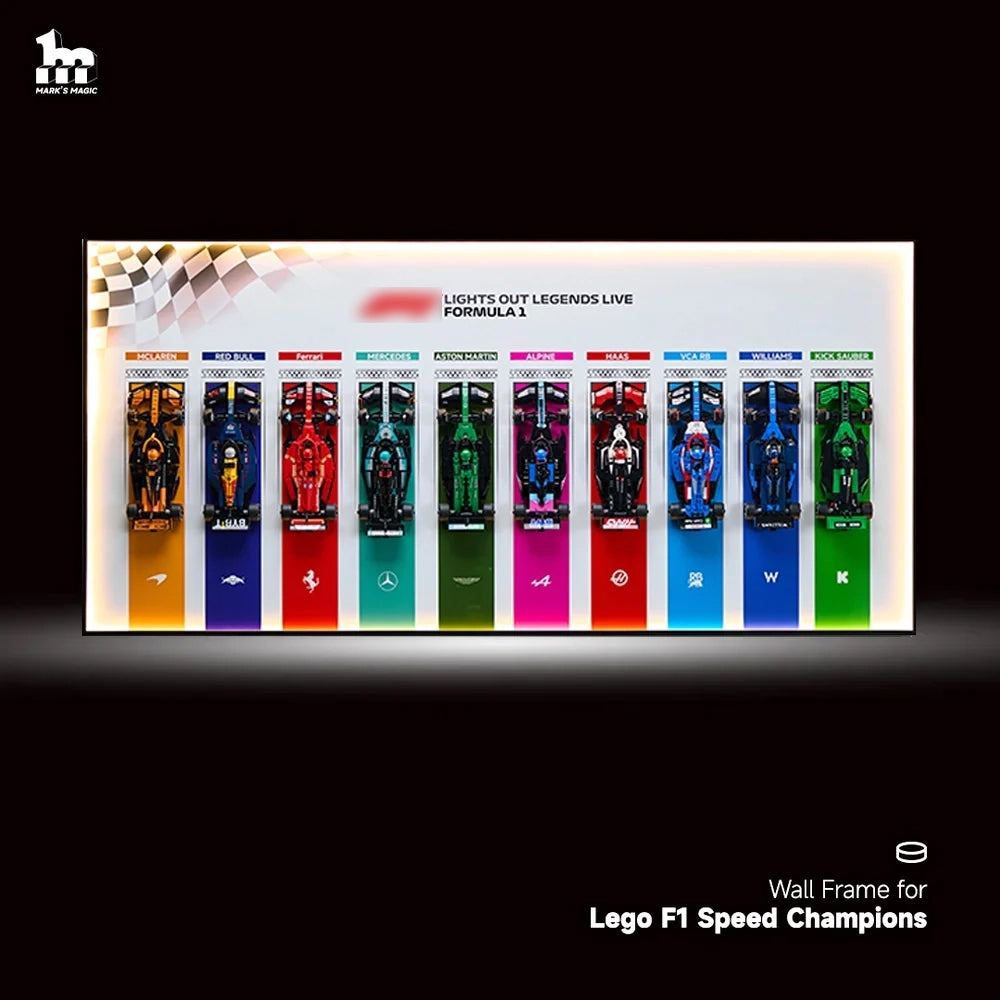 Lego wall mount for f1 speed champion