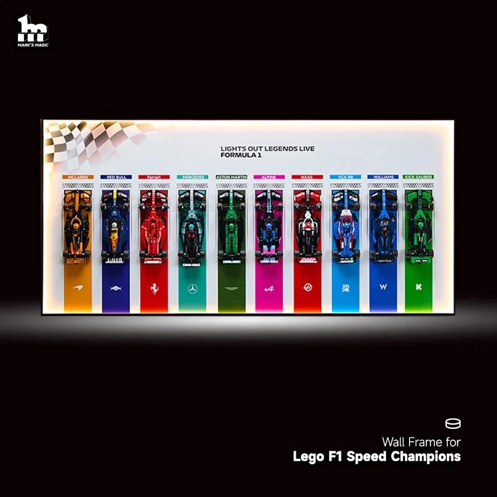 Lego wall mount for f1 speed champion