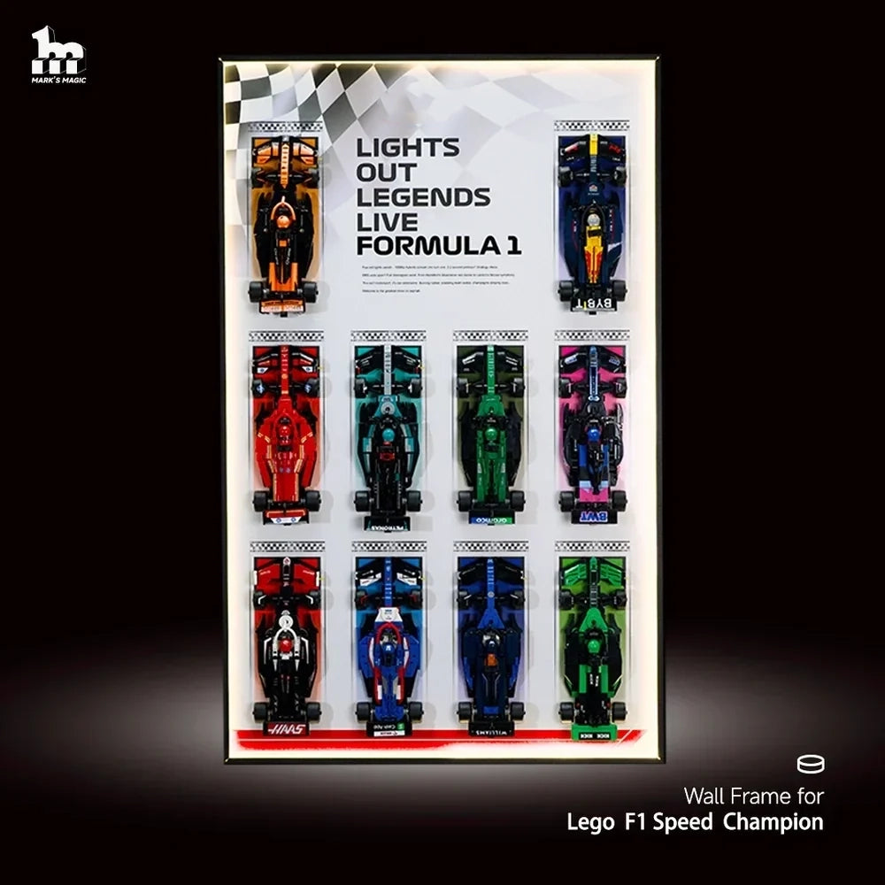 Car Display Frame for LEGO® Speed Champions f1 Series