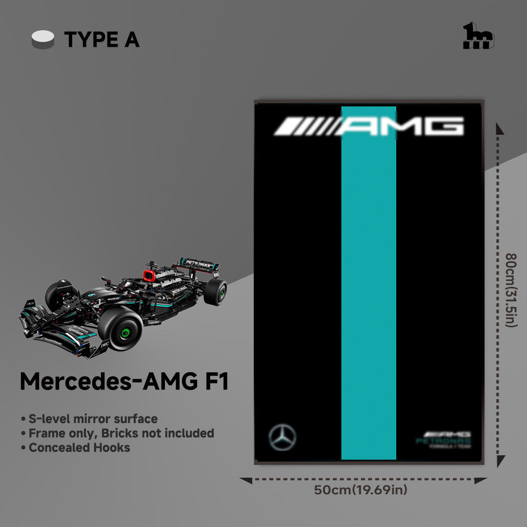 Wall Display Frame For LEGO® Technic™ F1 Series.