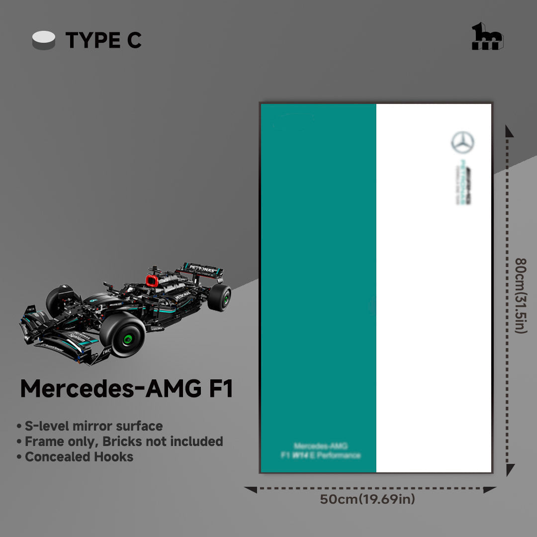 Wall Display Frame For LEGO® Technic™ F1 Series.
