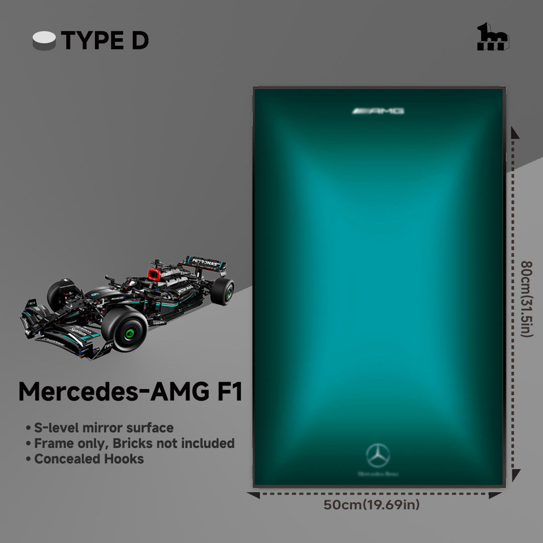 Wall Display Frame For LEGO® Technic™ F1 Series.