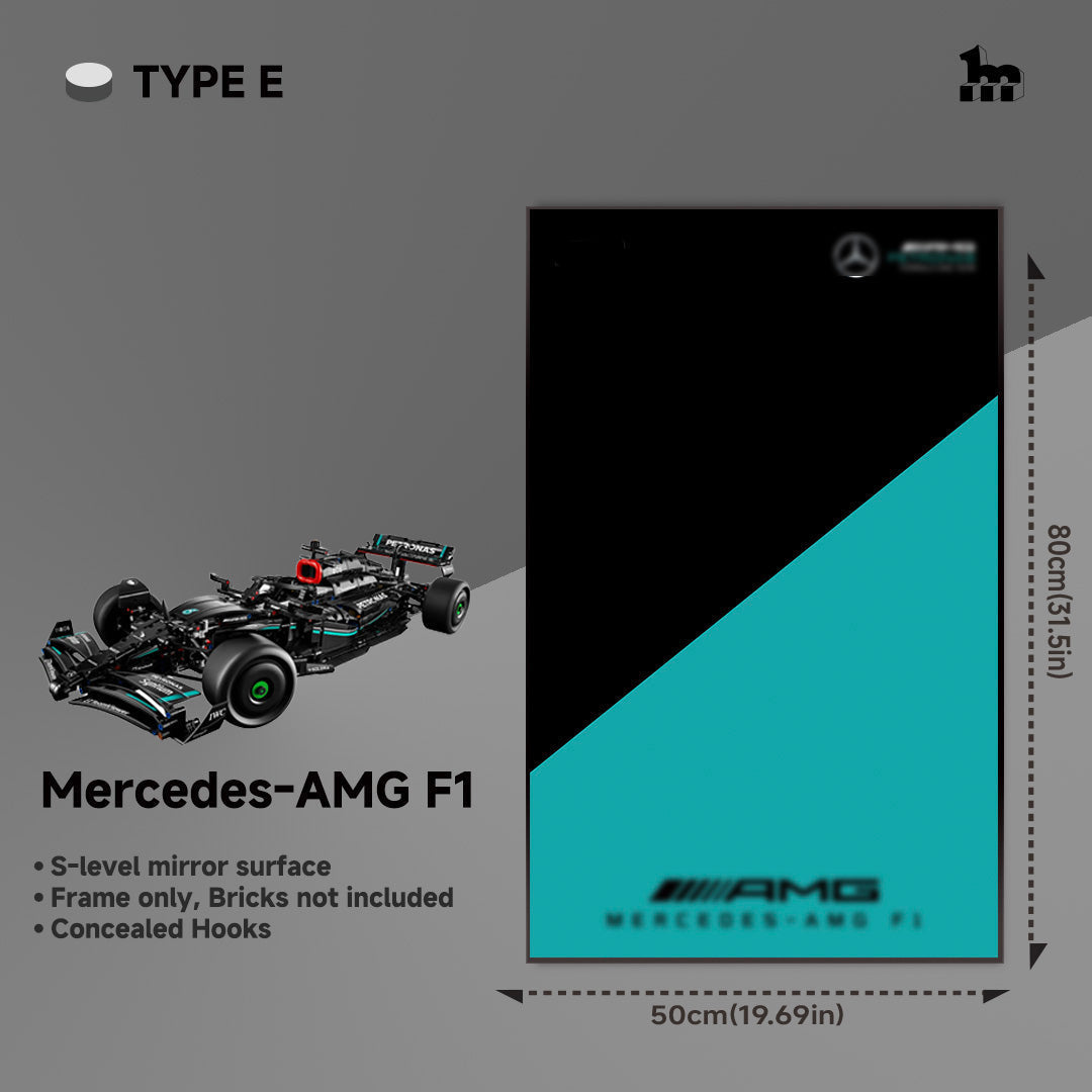 Wall Display Frame For LEGO® Technic™ F1 Series.