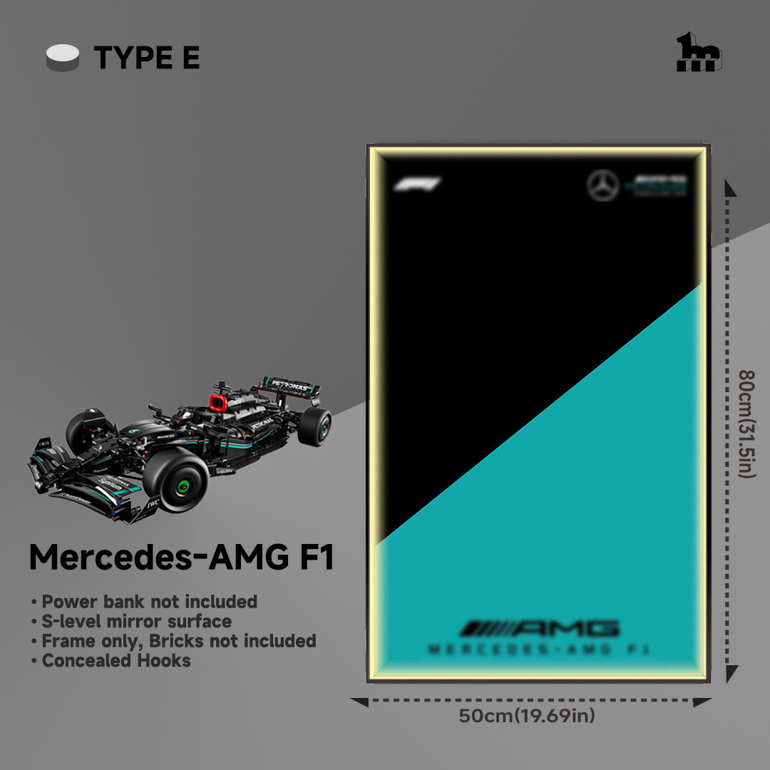 Wall Display Frame For LEGO® Technic™ F1 Series.