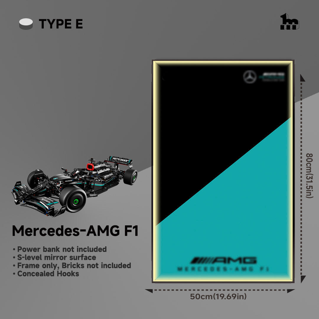 Wall Display Frame For LEGO® Technic™ F1 Series.