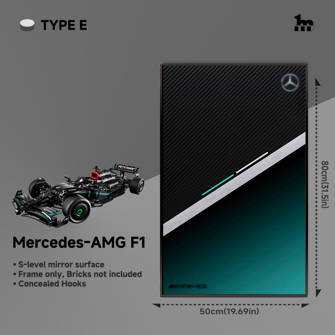 Wall Display Frame For LEGO® Technic™ F1 Series.